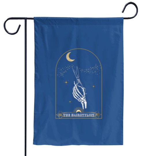 Discover Hairstylist Tarot Card Garden Flags , Cool Hairdresser Garden Flags