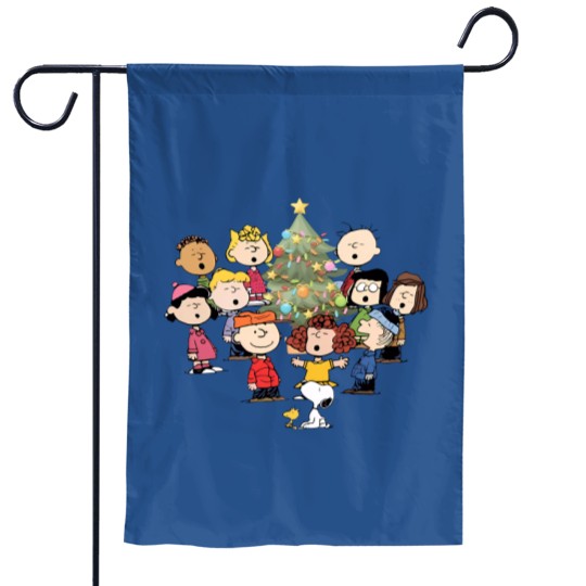 Discover Snoopy Christmas Tree Garden Flags, Snoopy And Woodstock Christmas
