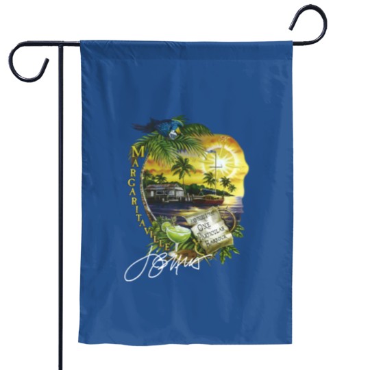 Discover Jimmy Buffett 1983 One Particular Harbor Signature Garden Flags
