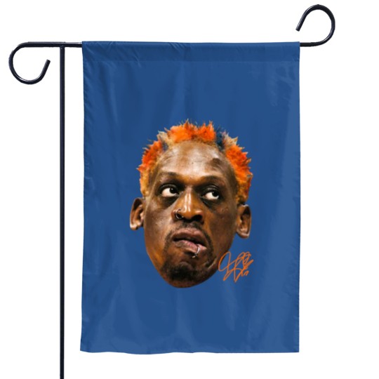 Discover DENNIS RODMAN Garden Flags, Rare Homage Vintage Style Graphic Print