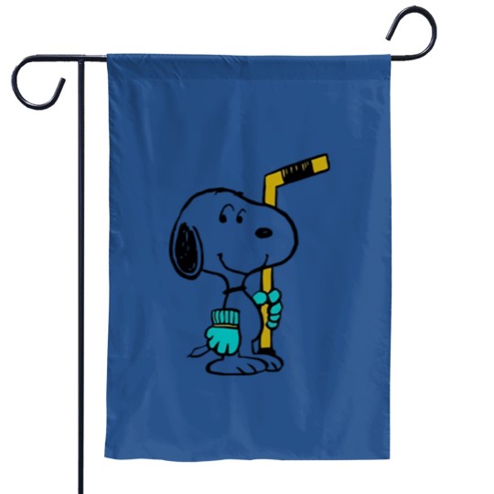 Discover Snoopy Ice Hockey Garden Flags