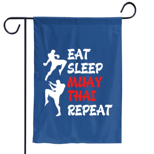 Discover Muay Thai Eat Sleep Repeat Thai Boxing Kickboxing Garden Flags