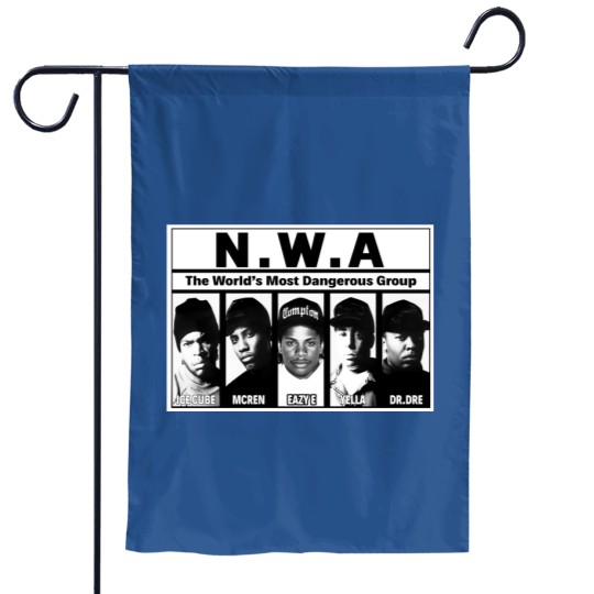 Discover NWA Garden Flags - NWA Apparel - 90s Hiphop Tupac Rap Hip Hop Legend Garden Flags