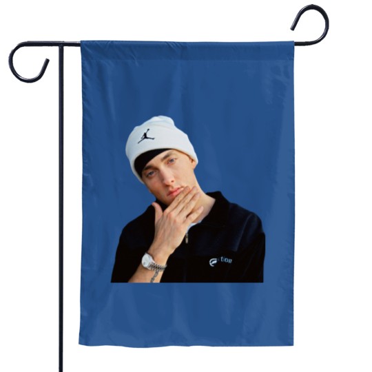 Discover Eminem Portrait Garden Flags
