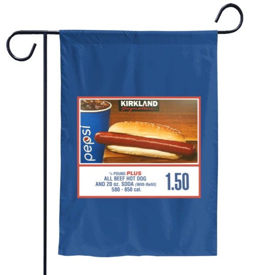 Discover Costco Kirkland Hotdog Glizzy Combo Unisex Garden Flags