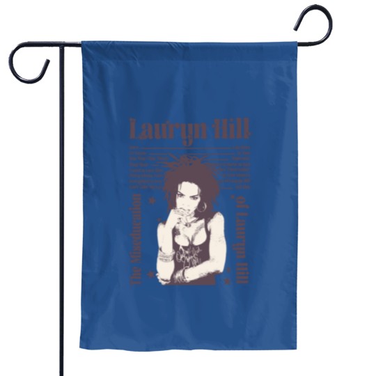 Discover Lauryn Hill Graphic Unisex Garden Flags, Inspired Bootleg Lauryn Hill Garden Flags