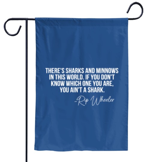 Discover There s Sharks And Minnows In This World Yellowsto Garden Flags