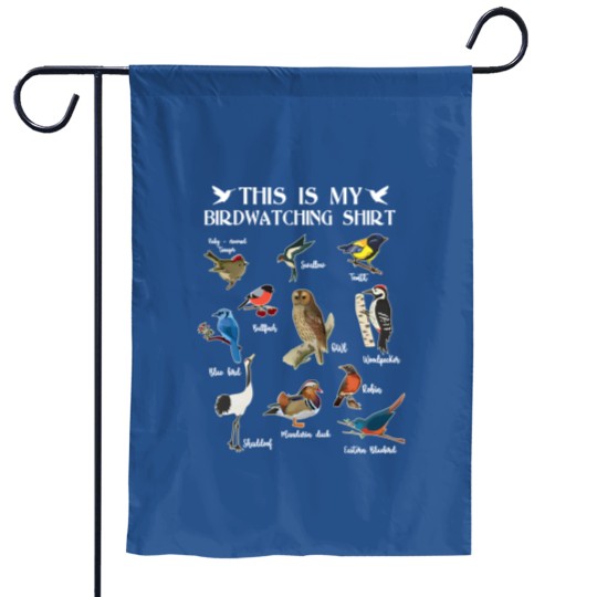 Discover Bird Nerd Garden Flags, Forest Botanical Colorful Birds Birdwatchers Gift Bird
