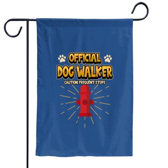 Discover Dog  Walker Dog Meadow Gift Garden Flags