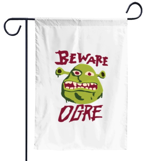 Discover Beware Ogre Shrek Sign Classic Garden Flags