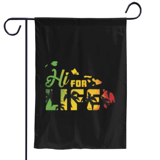 Discover Hawaii For Life Rasta Island Chain Gift traveler Garden Flags