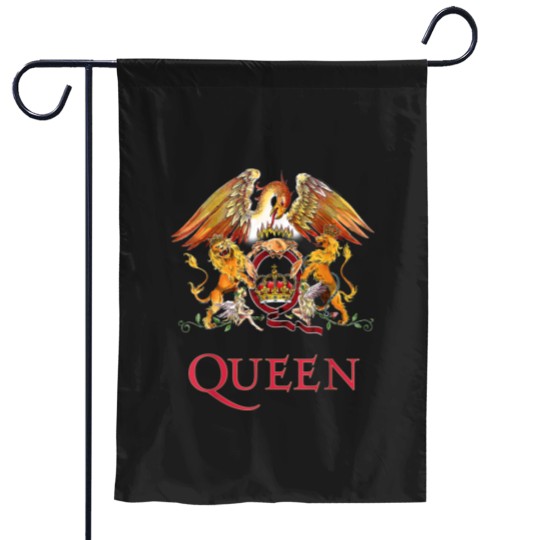 Discover Queen White Crest Freddie Mercury Brian May Garden Flags Garden Flags