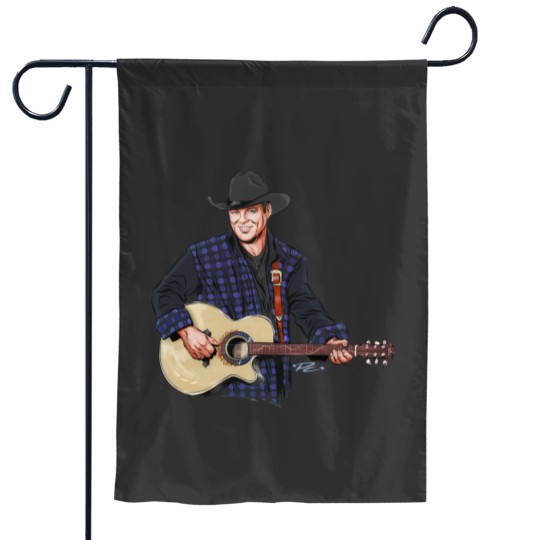 Discover John Michael Montgomery - An illustration by Paul Cemmick - John Michael Montgomery - Garden Flags