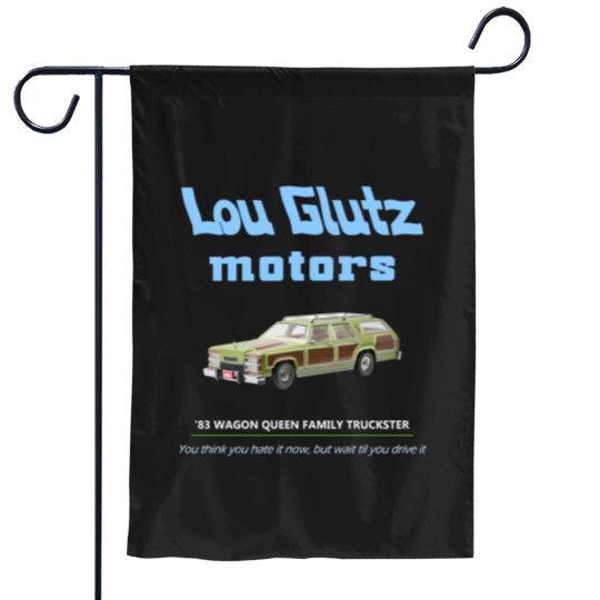 Discover Vacation Lou Glutz Motors - Lampoons Vacation Family Truckster - Garden Flags