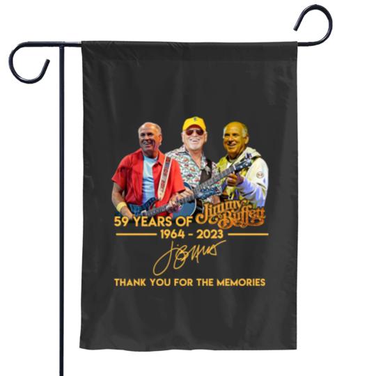 Discover Vintage Jimmy Buffett 59 Years Anniversary 1964 - 2003 Garden Flags