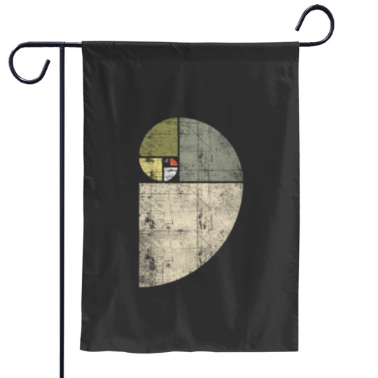 Discover Distressed Fibonacci Spiral Garden Flags