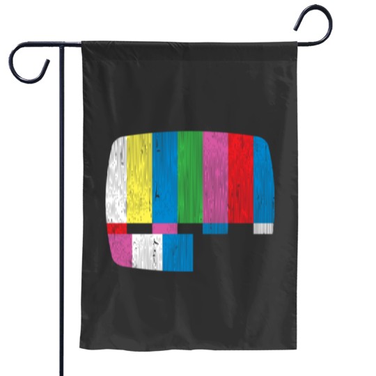 Discover Test Pattern Garden Flags