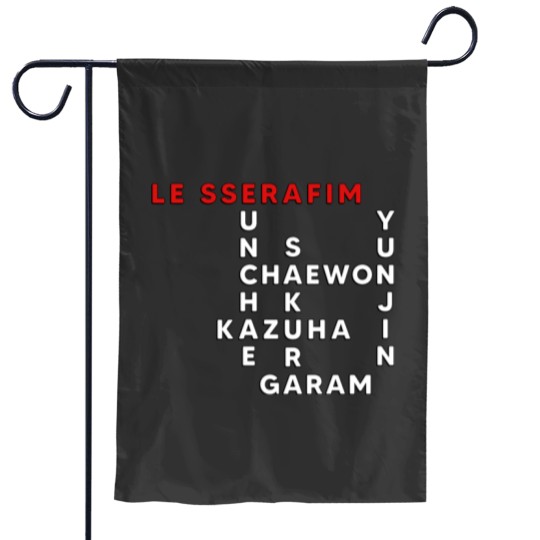 Discover LE SSERAFIM Crosswords Garden Flags