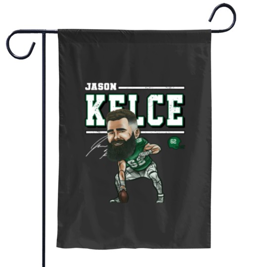 Discover Jason Kelce Philadelphia Cartoon - Jason Kelce - Garden Flags