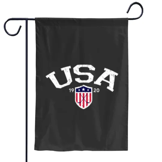 Discover Vintage USA National Hockey Garden Flags
