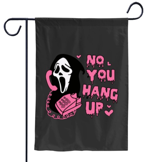 Discover Funny Ghost Face Garden Flags - No You Hang Up Design