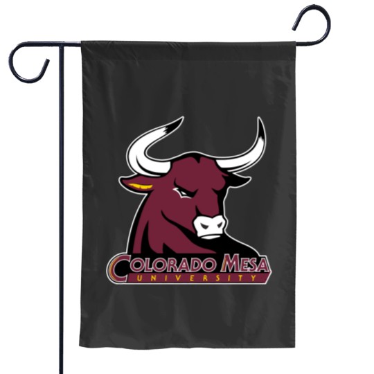 Discover colorado mesa university mavericks rowdy herd logo Garden Flags