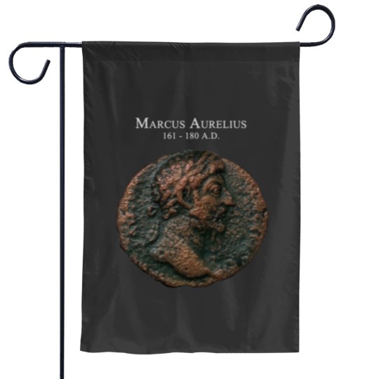 Discover Ancient Roman Coin - MARCUS AURELIUS Garden Flags