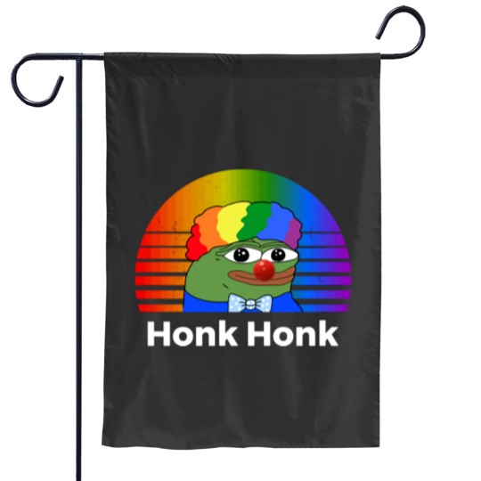 Discover Clown Pepe Honk Honk Funny Meme Honkler 0454 Garden Flags