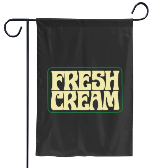 Discover Cream Band Garden Flags