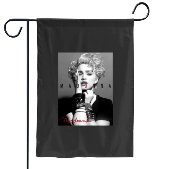 Discover Madonna Singer Garden Flags Cotton Black S-5XL Garden Flags