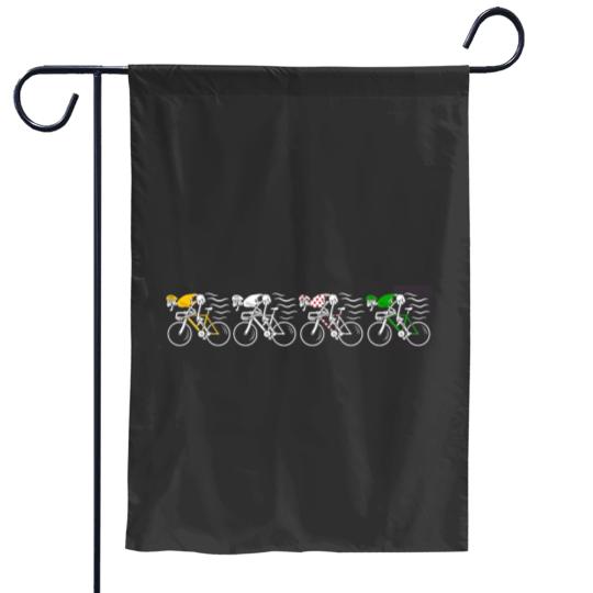 Discover Tour de France Halloween Cycling Garden Flags