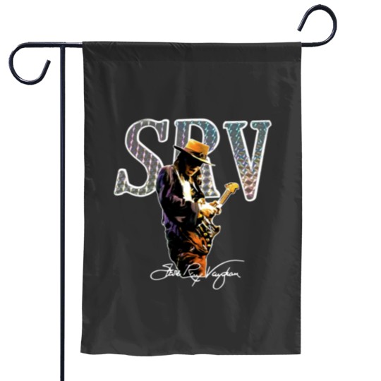 Discover Stevie Ray Vaughan legends never die Essential Garden Flags