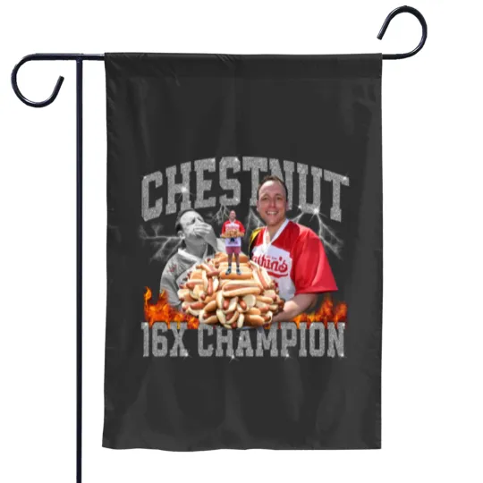 Discover HOT!! Joey Chestnut 2023 HotDog Eating Contest Garden Flags