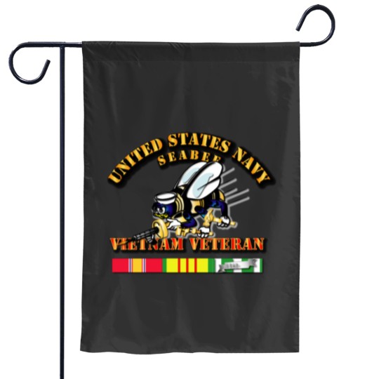 Discover US Navy - Seabee - Vietnam Veteran Garden Flags