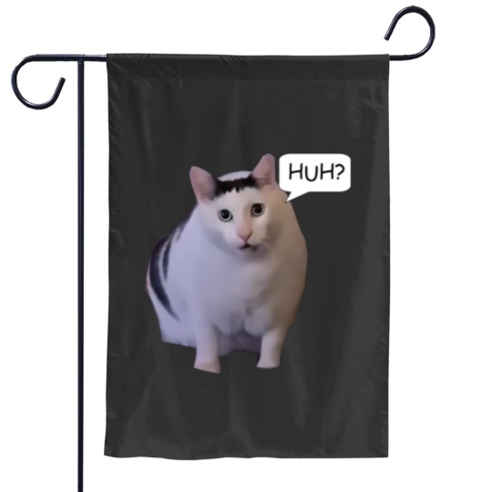 Discover Huh Cat Meme Classic Garden Flags