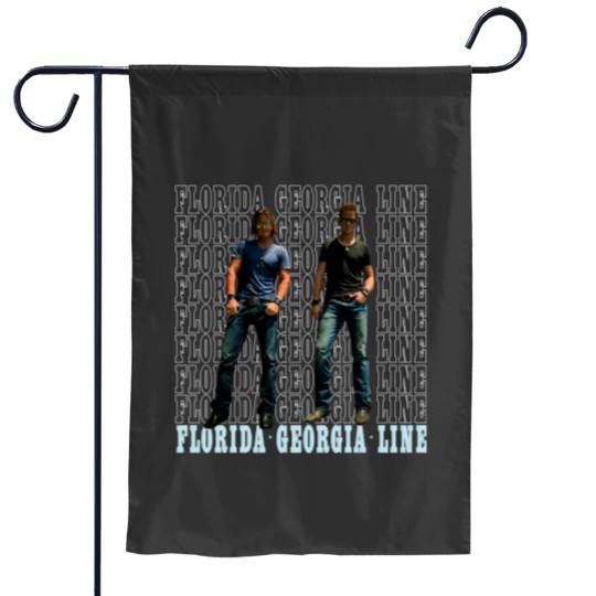 Discover Florida Georgia Line 2013 tour black Garden Flags - small
