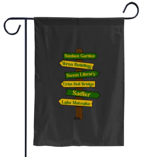 Discover William and Mary sign Garden Flags