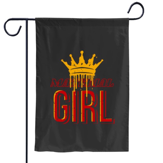 Discover Material Girl Red Madonna-style Garden Flags for women Concert Garden Flags