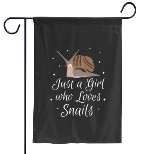 Discover Womens Just A Girl Who Loves Snails Slug Garden Flags