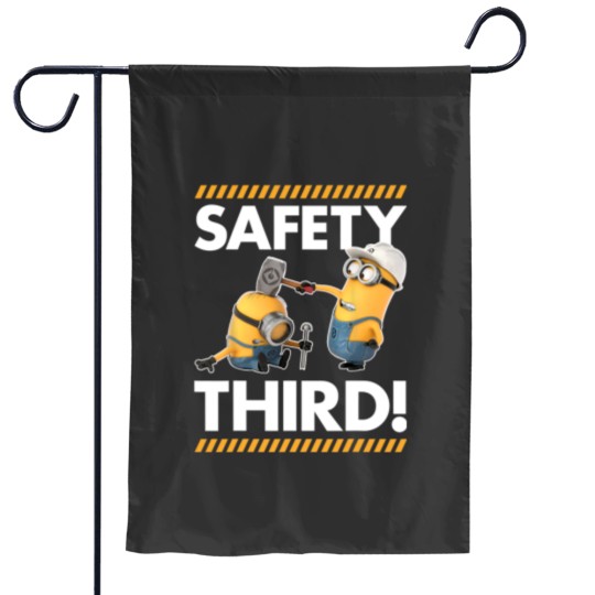 Discover Despicable Me Minions Safety Third Graphic Garden Flags