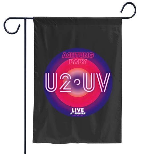 Discover U2 Las Vegas Garden Flags,U2 Ultraviolet Sphere 2023,U2 UV logo,U2 Live at Sphere