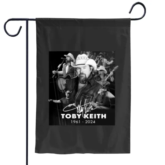 Discover Rare Collection In Memory Toby Keith 1961-2024 unisex Gift Garden Flags
