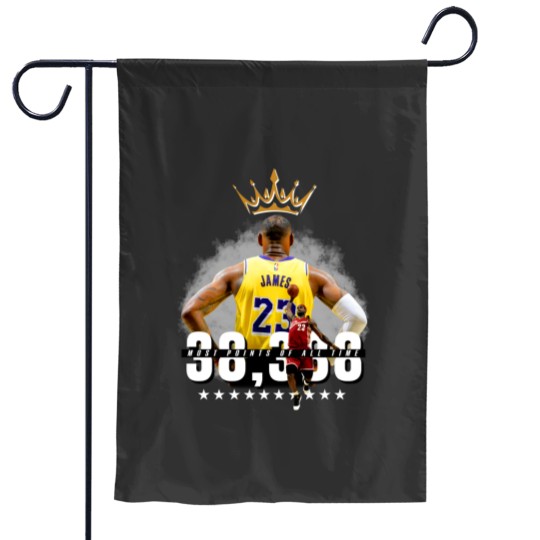 Discover LeBron James all time points leader Breakable record, LeBron James Garden Flags
