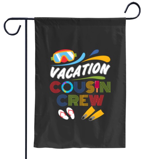 Discover Vacation Cousin Crew Summer Family Cousin Matching Garden Flags