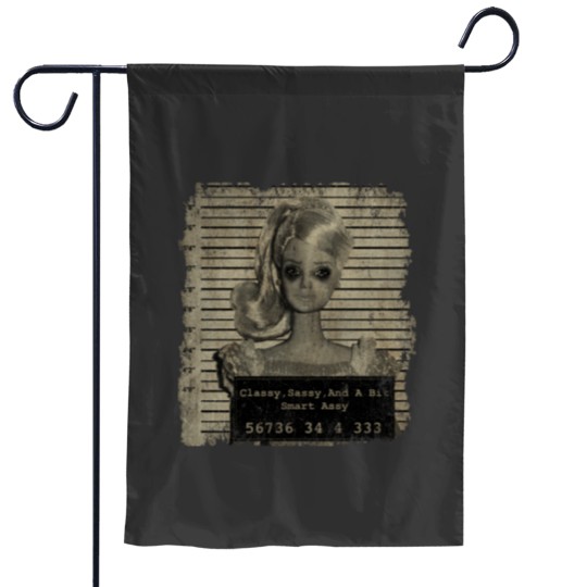 Discover Barbie Mugshot Garden Flags