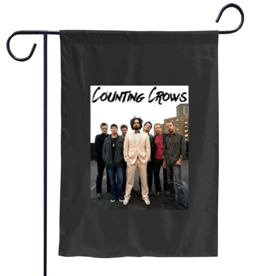 Discover Counting Crows Aesthetic Graphic Minimal Garden Flags
