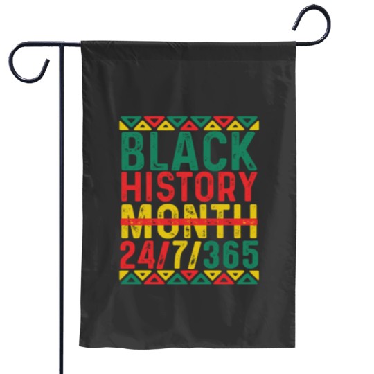 Discover Black History Month 247 365 African BLM Garden Flags - Pride African American Black Gifts Garden Flags