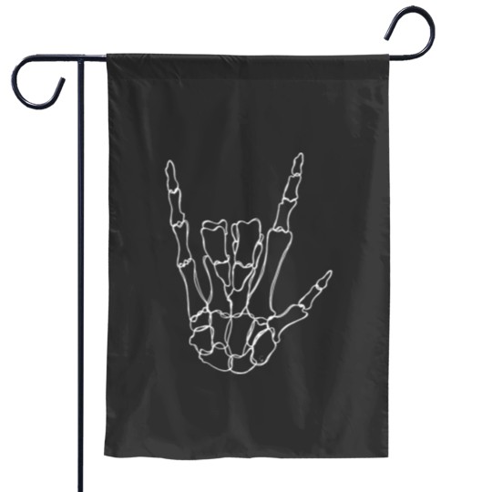 Discover Bones I Love You Hand Gesture - Skeleton - Garden Flags
