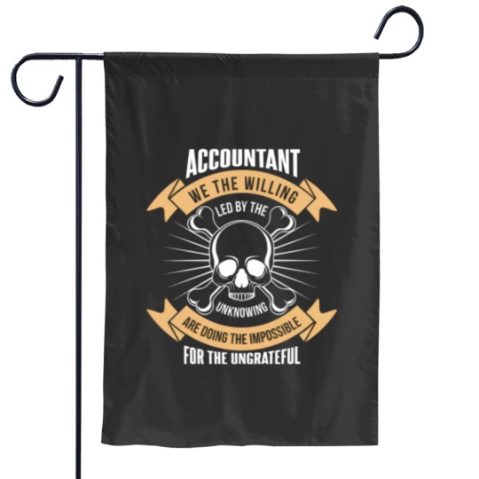 Discover Accountant Skull bones Gift work Father man funny Gift - Skull - Garden Flags