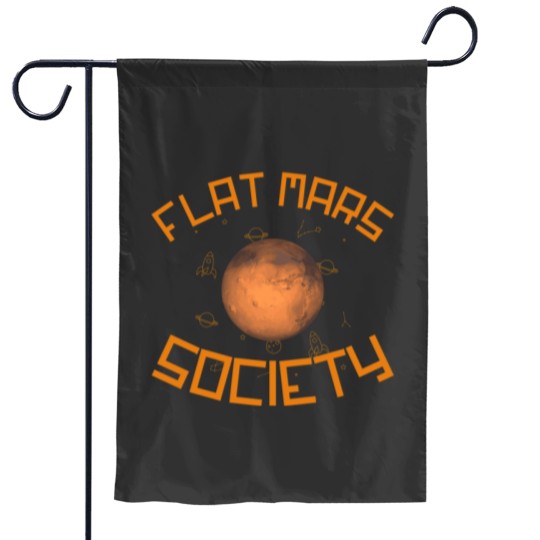 Discover Flat Mars Society Gift - Surviving Mars Garden Flags
